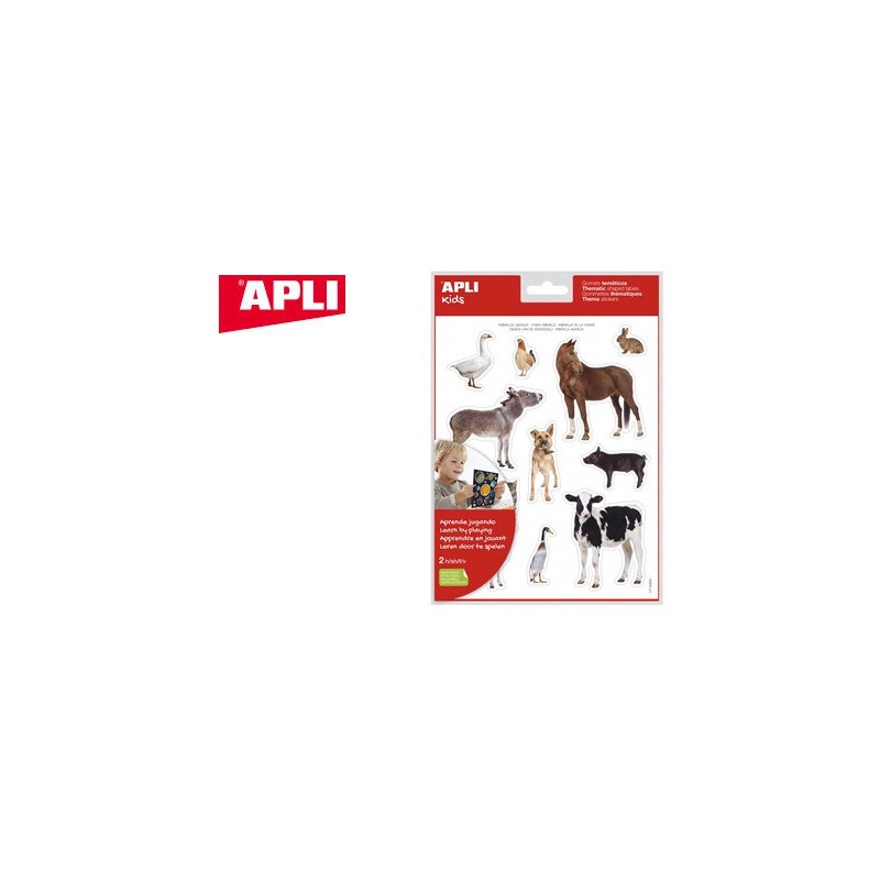 Gommettes apli agipa les animaux de la savane pochette 12f