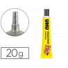 Colle transparente uhu flex&clean forte transparente travaux manuels avec solvant tube plastique anti-goutte 20g