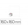 Carte visite clairefontaine pollen 160x160mm coloris blanc étui 25 unités