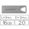 Clé usb q-connect 2.0 premium 16gb vitesse lecture 12mb/s écriture 3mb/s