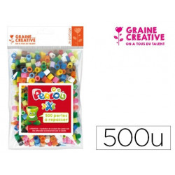 Sachet de 500 perles mixtes...