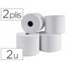 Bobine essuyage 1000f 2 plis coloris blanc lot de 2 unitès