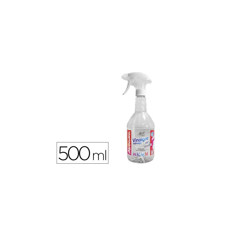 Vinaigre ménager 14 degrés nettoie dégraisse désodorise pistolet 500ml