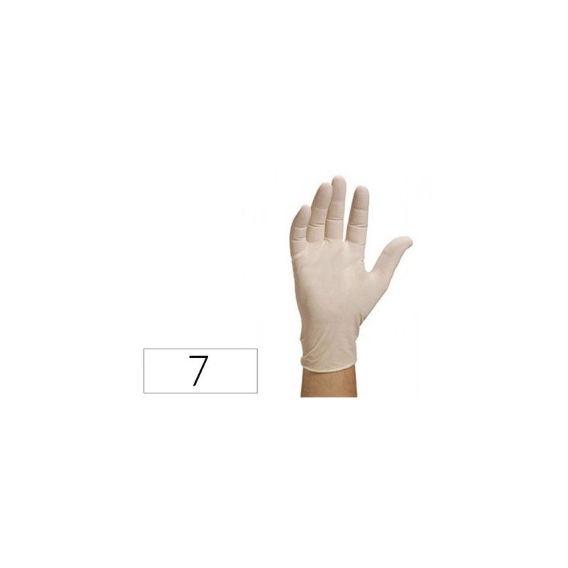 Gant à usage unique jetable non poudré taille m 7/8 lot de 100un