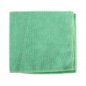 Lavette microfibre 230g 38x38cm sans traces coloris vert lot 5 unités