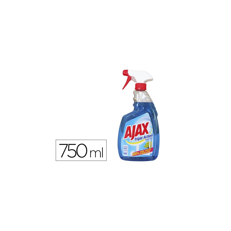Nettoyant vitres ajax triple action spray 750 ml