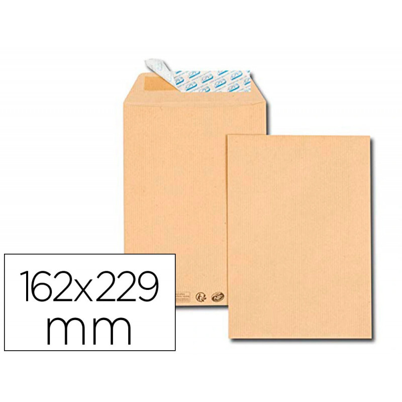 Pochette gpv kraft 90g c5 162x229mm boîte 500 unités