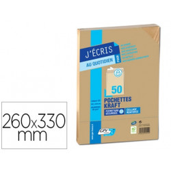 Pochette gpv kraft brun 90g...