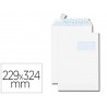 Pochette gpv blanche recyclée 90g c4 229x324mm fenêtre 50x110mm boîte 25 unités