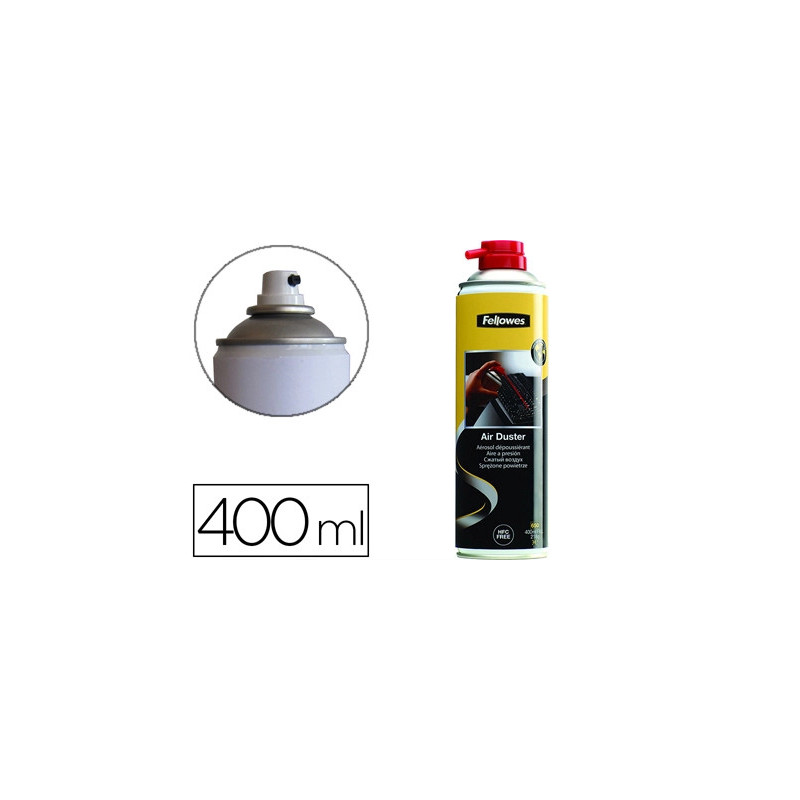 Aérosol dépoussiérant fellowes écologique sans gaz hfc 400ml