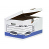 Conteneur fellowes flip top maxi 6 carton ondulé capacité 4/6 boîtes archives dos 80/120mm ouverture dessus