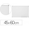 Tableau blanc vanerum émaillé magnétique cadre aluminium anodisé fixation mur 45x60cm