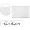 Tableau blanc vanerum émaillé magnétique cadre aluminium anodisé fixation mur 60x90cm