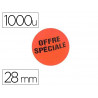 Étiquette adhésive apli pré-imprimée offre spéciale diamètre 28mm rouleau 1000 pastilles
