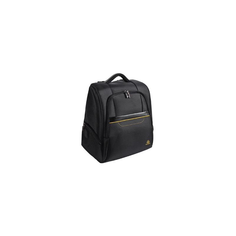 Sac à dos exacompta exactive polyester ordinateur 15,6/' 34x46x16cm 1 compartiment renforcé 2 poches coloris noir