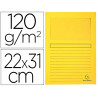 Chemise exacompta forever carte recyclée 120g 22x31cm fenêtre coloris jaune paquet 25 unités