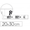 Bloc vestiaire exacompta 3 coupons détachables numérotés 1/1000 20x30cm carnet de 50 t ickets coloris blanc