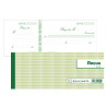 Carnet à souche exacompta reçus 165x105mm 50 feuillets prédécoupés 95g papier chèque amagnétique