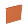 Dossier suspendu l'oblique economique kraft orange 210g a4 tiroir entraxe 330mm h250mm fond 15mm boite 25u