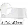 Couvre-livres liderpapel nº31 pvc transparent 13/100e 312x530mm avec rabat adhésif adaptable
