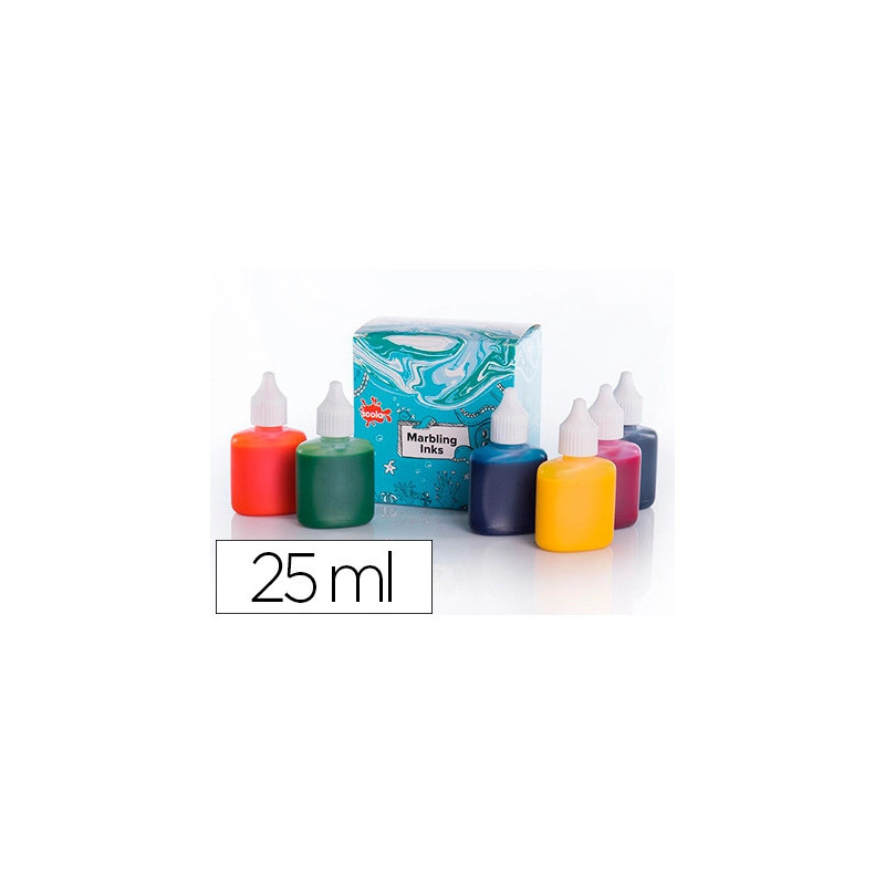 Peinture marbling oz international base d'huile encre distillée eau marbrure résistante kit 6 couleurs classiques 25ml