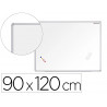 Tableau blanc vanerum sb emaille magnetique cadre aluminium auget kit fixation fourni 90x120cm