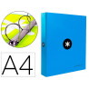 Classeur antartik 4 anneaux end 40mm a4+ carton rembordé coloris bleu
