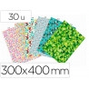 Feuille decopatch scolaire 300x400mm motifs decoration pochette 30 unites