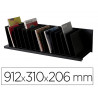 Trieur incline paperflow 16 cases fixes polystyrene largeur case 45mm 912x310x206mm coloris noir