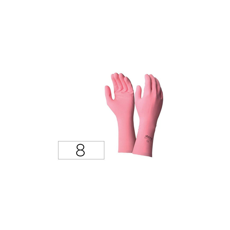 Gant menage usage quotidien coloris rose sachet 1 paire taille 8/8.5