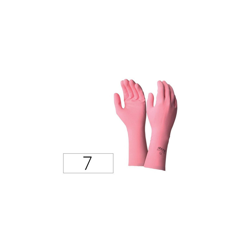 Gant menage usage quotidien coloris rose sachet 1 paire taille 7/7.5