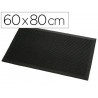 Tapis grattant paperflow picots caoutchouc anti-salissures lourdes 60x80cm coloris noir
