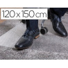 Tapis anti-dérapant paperflow pet sols durs 120x150cm transparent