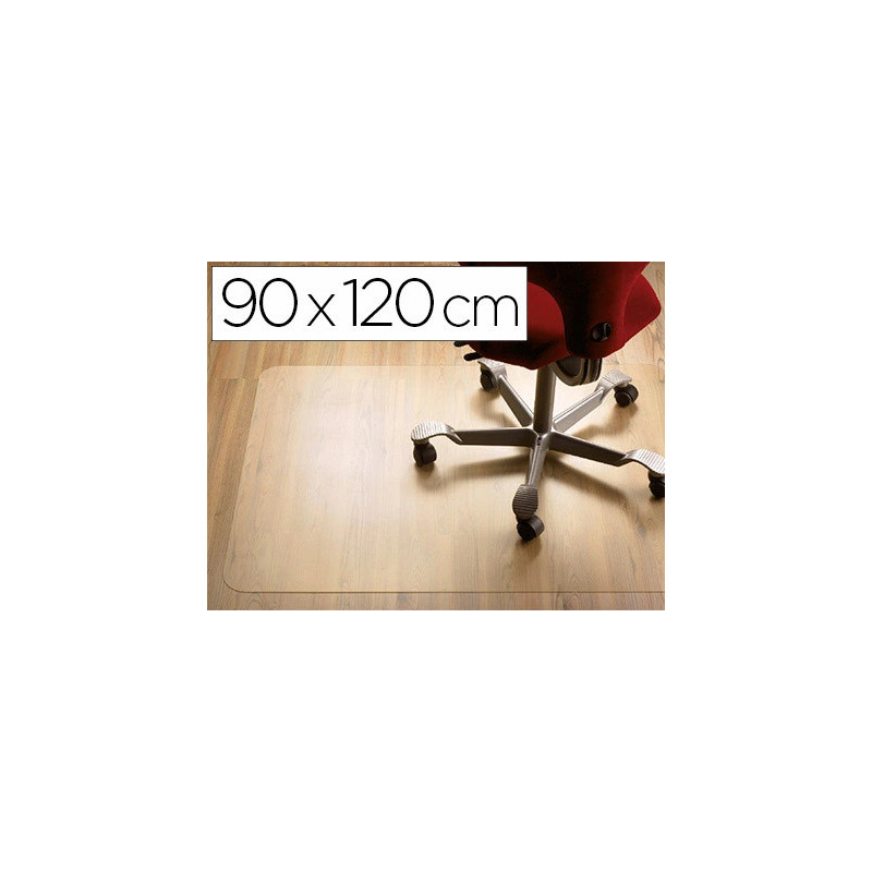 Tapis anti-dérapant paperflow pet sols en moquette 90x120cm transparent