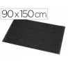 Tapis paperflow absorbant microfibre et polypropylène 90x150cm coloris anthracite