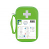 Trousse de secours spéciale école centre aéré fermeture zip 6 compartiments 2 accroches ceinture contenance 77 pièces