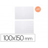 Cartes postales sodertex carton 250gm2 a customiser 100x150mm coloris blanc 10 pcs