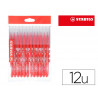 Feutre coloriage stabilo power recharge coffret schoolpack pointe moyenne bloquée coloris rouge pochette de 12un