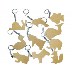 Porte-cles en bois a...