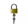 Cadenas a clefs sign laiton massif 50x40x4mm