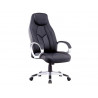 Fauteuil de direction mt international ga249 simili cuir basculement et hauteur du dossier reglables noir