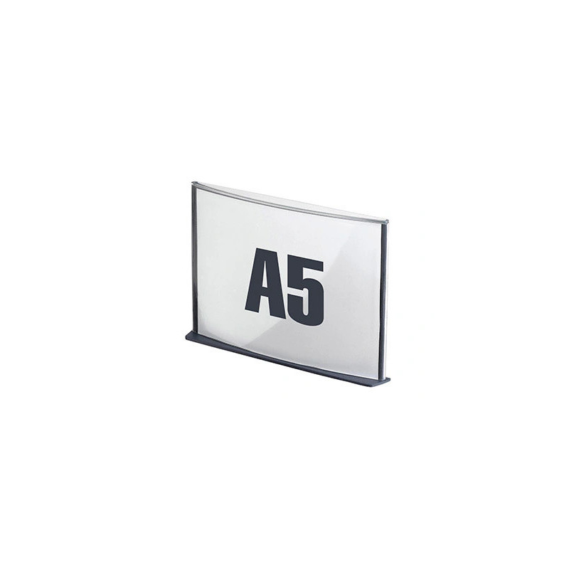 Plaque signalisation paperflow polystyrène format a5 coloris anthracite