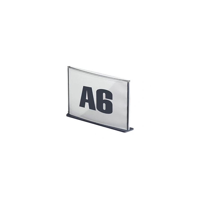 Plaque signalisation paperflow polystyrène format a6 coloris anthracite