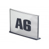 Plaque signalisation paperflow polystyrène format a6 coloris anthracite