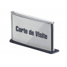 Plaque signalisation paperflow polystyrène format carte de visite coloris anthracite