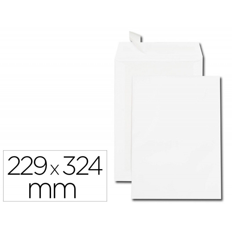 Pochette gpv dos carton velin blanc 120g c4 229x324mm bande protection coins renforces boite 100 unites