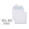 Enveloppe blanche gpv carree papier offset 120g 165x165mm bande de protection ideale invitations faire-part voeux