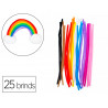 Pack chenilles sodertex diam. 8mmx l300mm 25 brins 10 coloris assortis