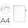 Cadre affichage durable duraframe note magnetique a4 peut contenir 5 affiches porte-stylo inclus argent