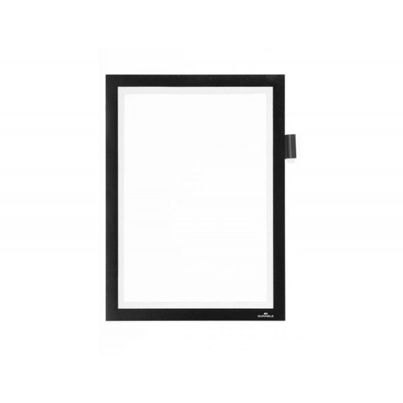 Cadre affichage durable duraframe note magnetique a4 peut contenir 5 affiches porte-stylo inclus noir